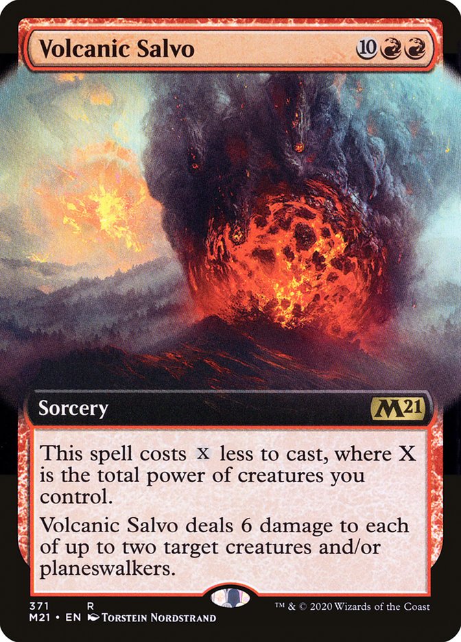 Volcanic Salvo (Extended Art) [Core Set 2021] | Odin's Place