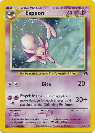 Espeon (1/75) [Neo Discovery Unlimited] | Odin's Place
