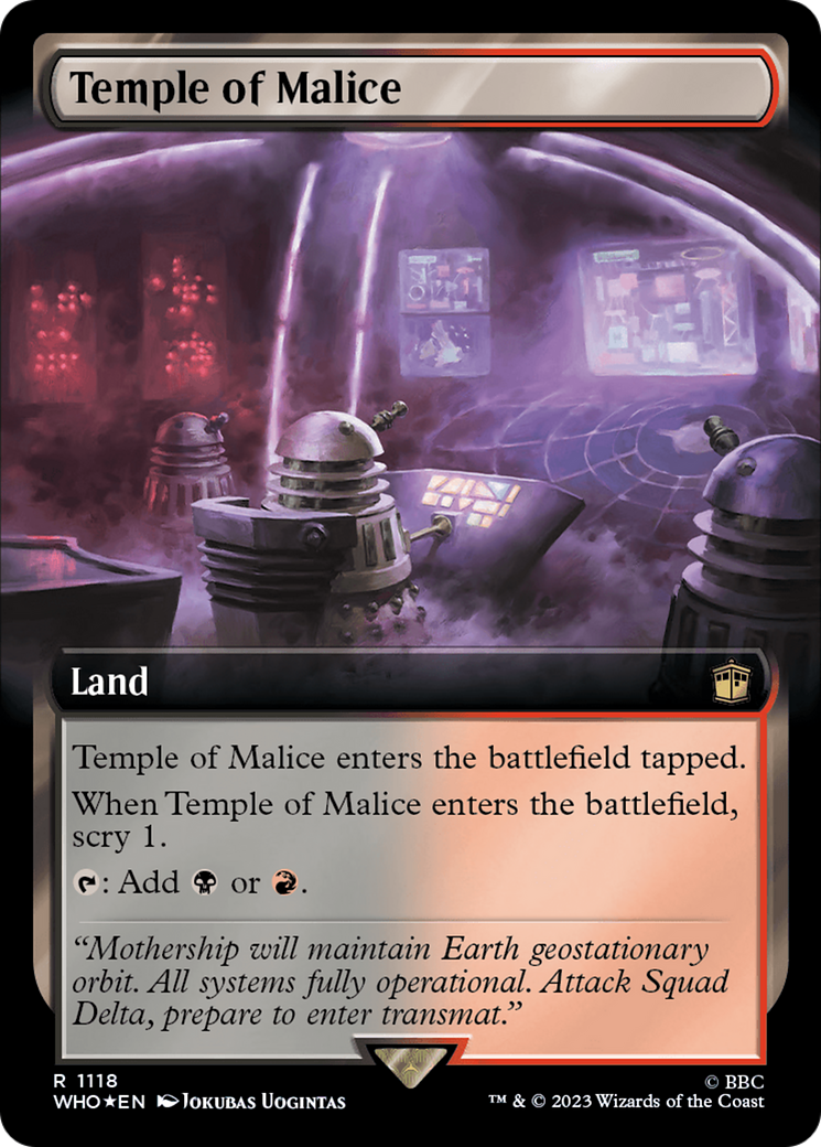 Temple of Malice (Extended Art) (Surge Foil) [Doctor Who] | Odin's Place