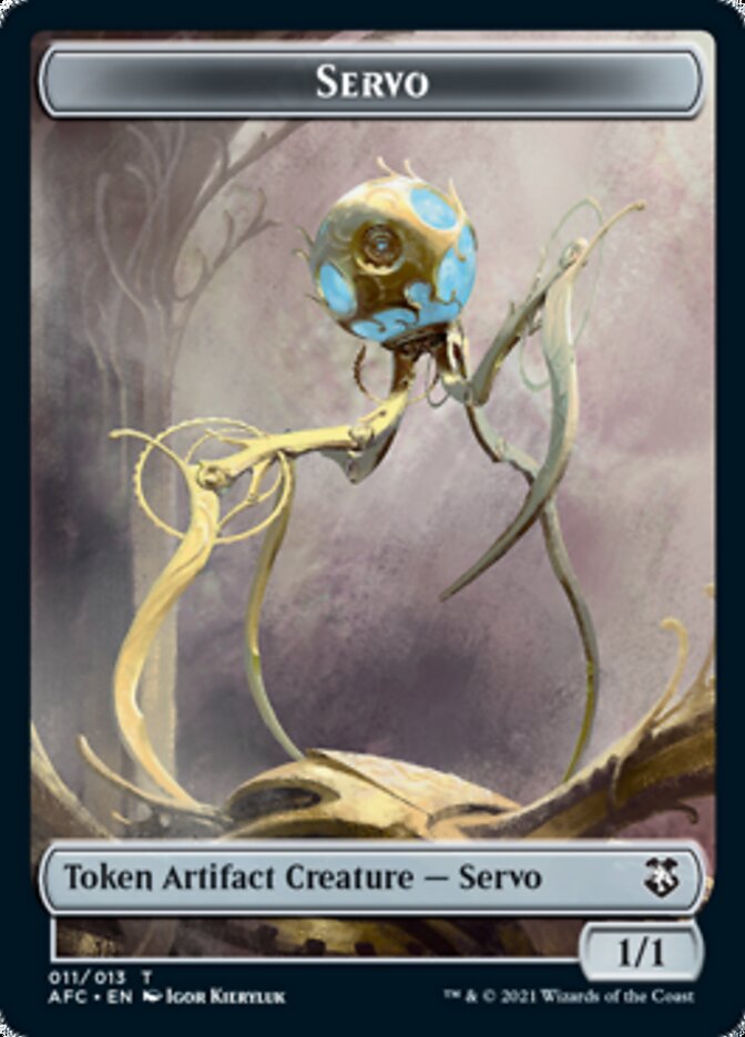 Servo // Zombie Double-Sided Token [Dungeons & Dragons: Adventures in the Forgotten Realms Commander Tokens] | Odin's Place