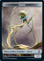 Servo // Treasure Double-Sided Token [Dungeons & Dragons: Adventures in the Forgotten Realms Commander Tokens] | Odin's Place