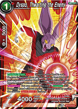 Dyspo, Thwarting the Enemy (BT14-019) [Cross Spirits] | Odin's Place