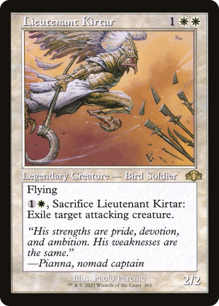 Lieutenant Kirtar (Retro) [Dominaria Remastered] | Odin's Place