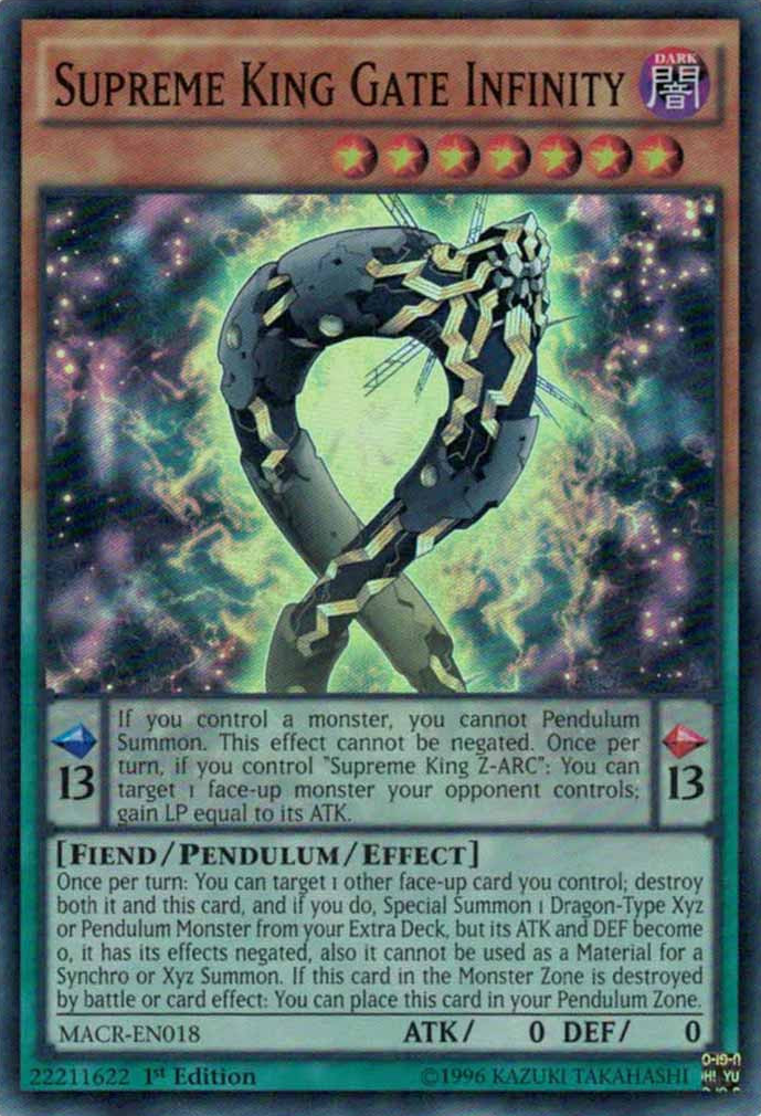 Supreme King Gate Infinity [MACR-EN018] Super Rare | Odin's Place