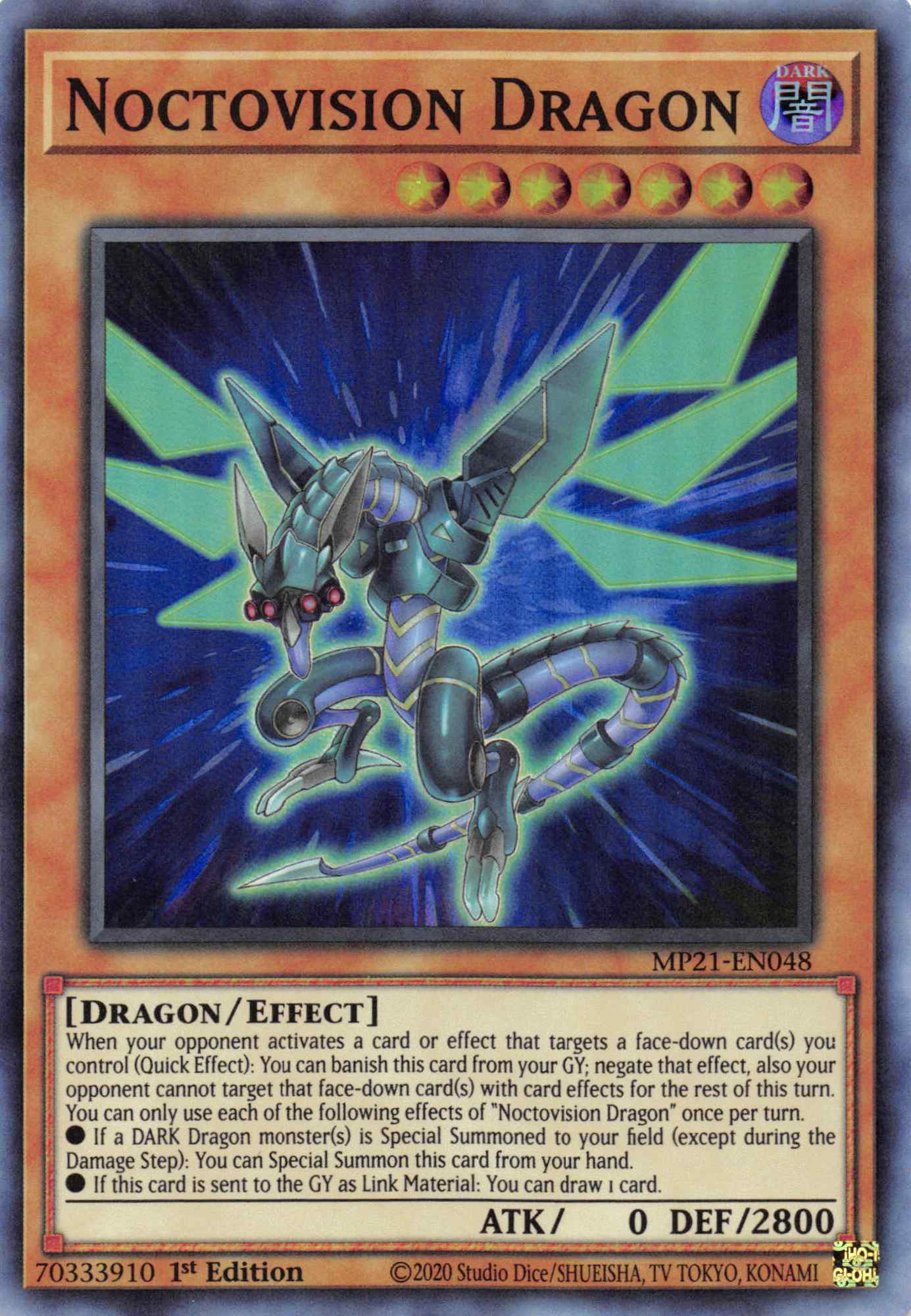 Noctovision Dragon [MP21-EN048] Super Rare | Odin's Place