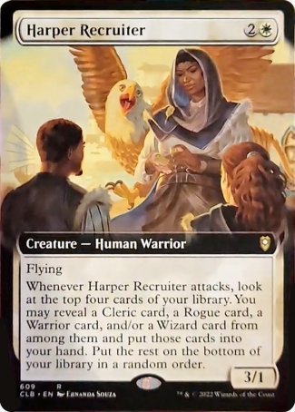 Harper Recruiter (Extended Art) [Commander Legends: Battle for Baldur's Gate] | Odin's Place