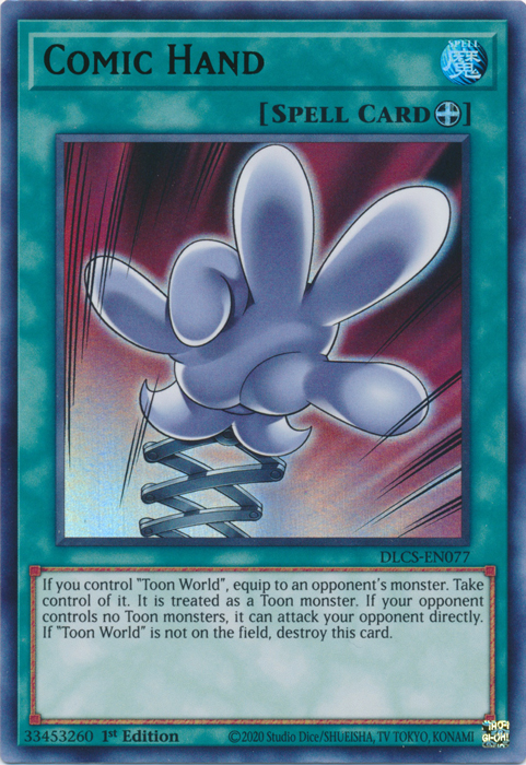 Comic Hand (Green) [DLCS-EN077] Ultra Rare | Odin's Place