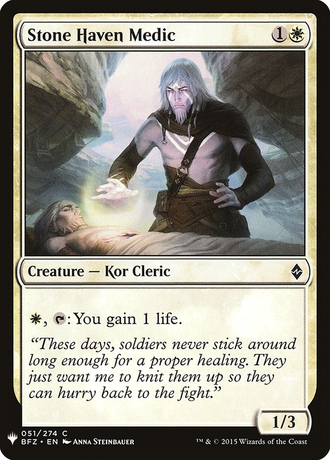 Stone Haven Medic [Mystery Booster] | Odin's Place