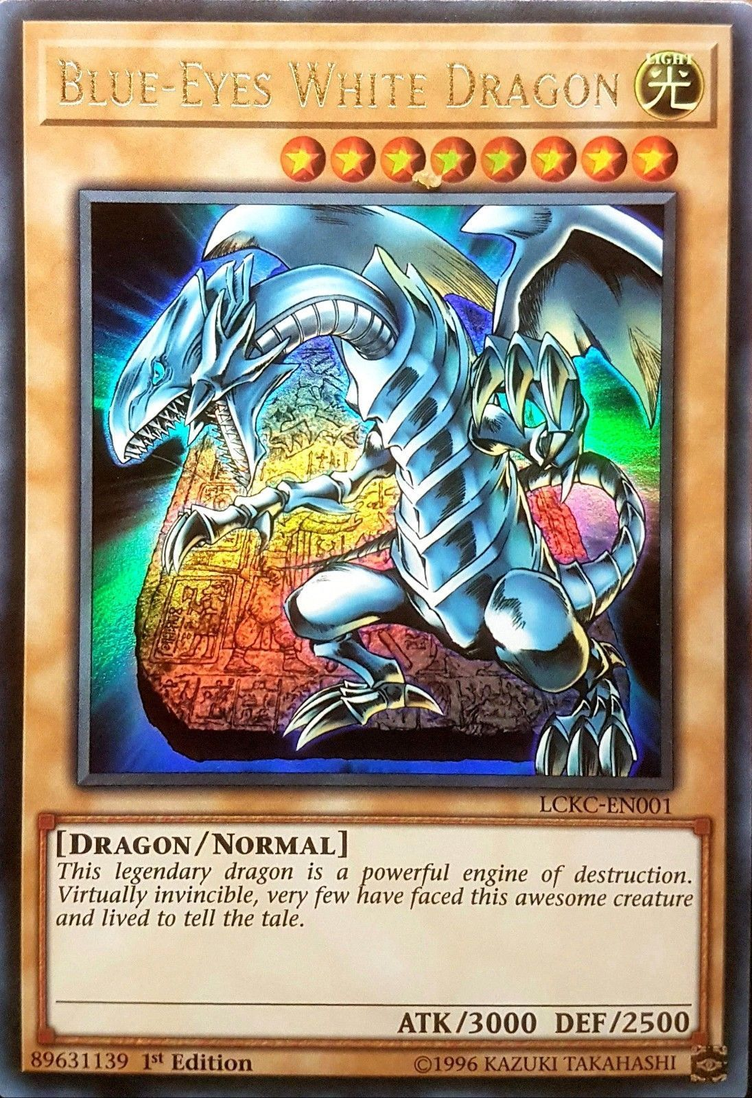 Blue-Eyes White Dragon (Version 4) [LCKC-EN001] Ultra Rare | Odin's Place