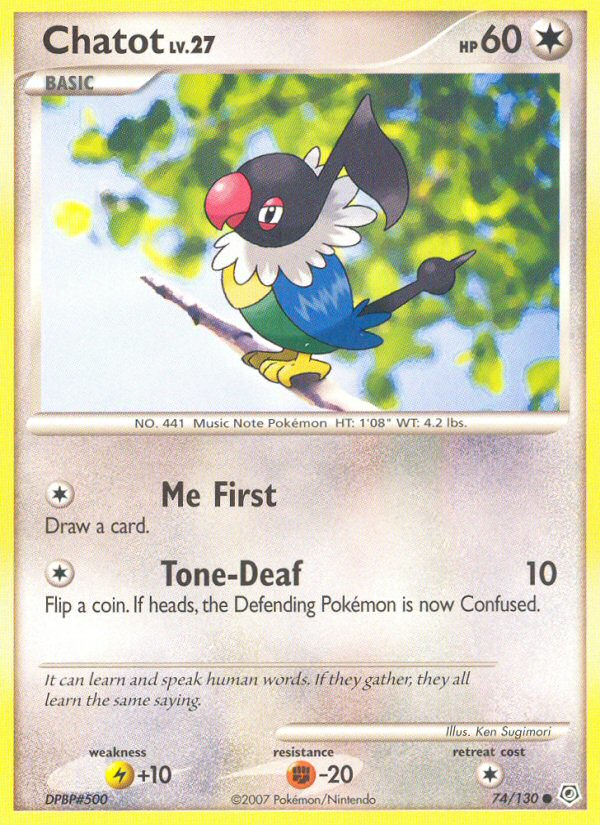 Chatot (74/130) [Diamond & Pearl: Base Set] | Odin's Place