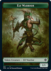 Elf Warrior // Soldier Double-Sided Token [Starter Commander Decks] | Odin's Place