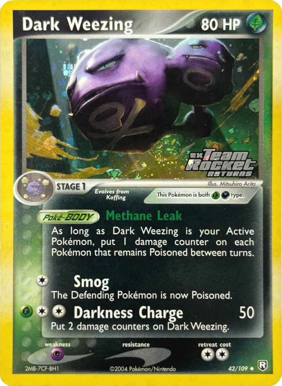 Dark Weezing (42/109) (Stamped) [EX: Team Rocket Returns] | Odin's Place