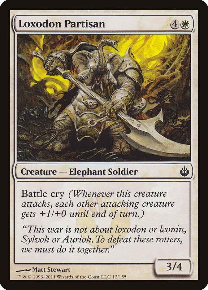 Loxodon Partisan (12) [Mirrodin Besieged] | Odin's Place