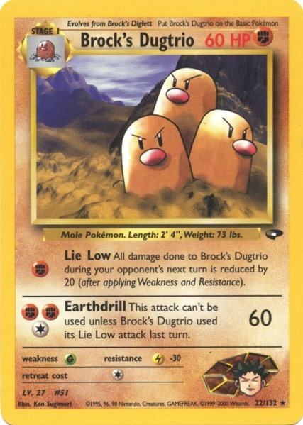 Brock's Dugtrio (22/132) [Gym Challenge Unlimited] | Odin's Place