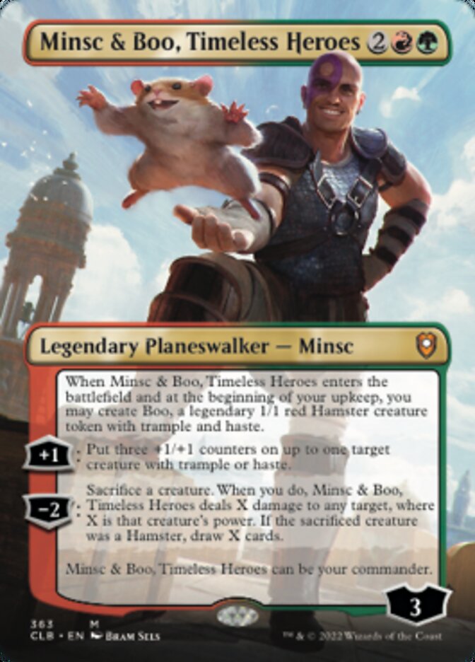 Minsc & Boo, Timeless Heroes (Borderless) [Commander Legends: Battle for Baldur's Gate] | Odin's Place