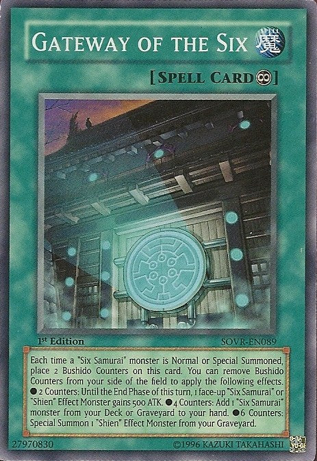 Gateway of the Six [SOVR-EN089] Super Rare | Odin's Place