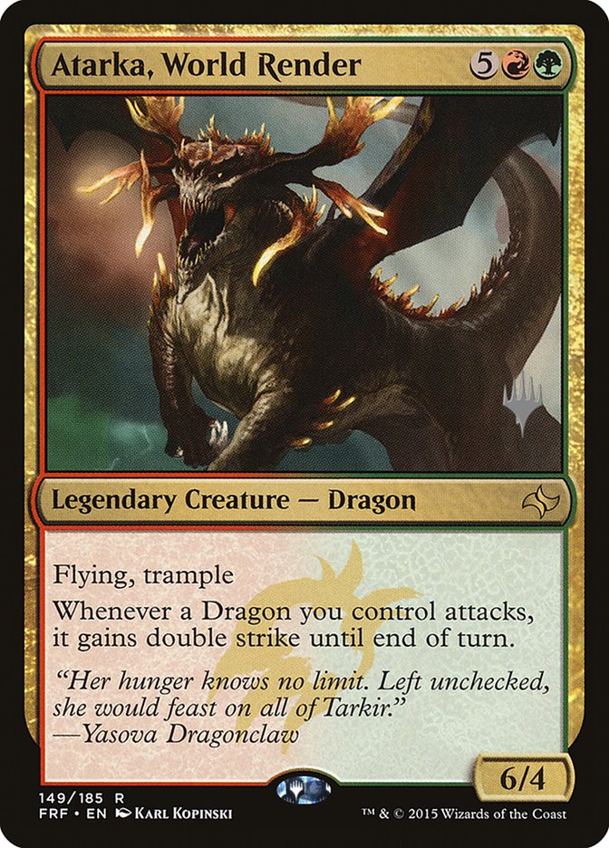 Atarka, World Render (Promo Pack) [Fate Reforged Promos] | Odin's Place