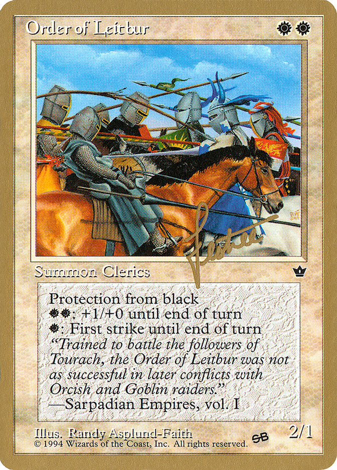 Order of Leitbur (Group) (Bertrand Lestree) (SB) [Pro Tour Collector Set] | Odin's Place