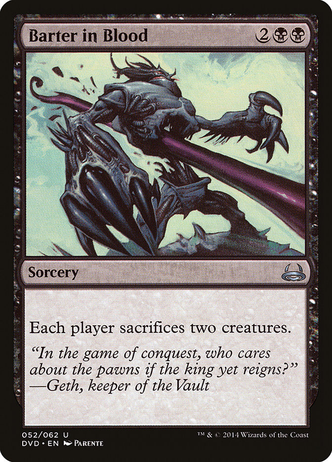 Barter in Blood (52) (Divine vs. Demonic) [Duel Decks Anthology] | Odin's Place