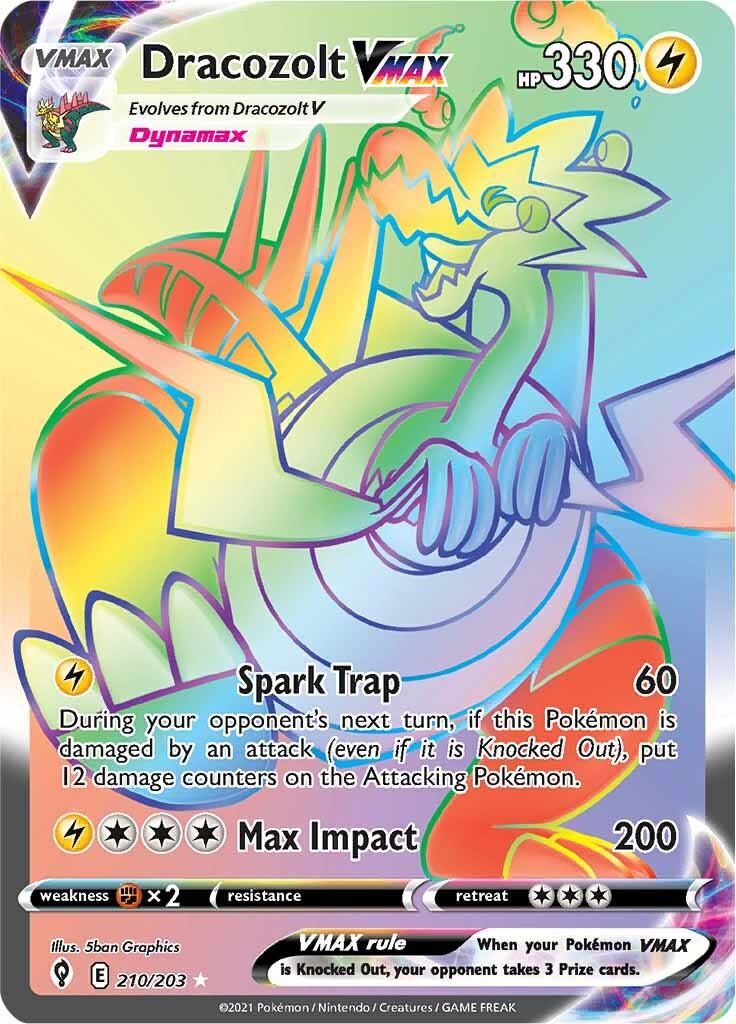 Dracozolt VMAX (210/203) [Sword & Shield: Evolving Skies] | Odin's Place