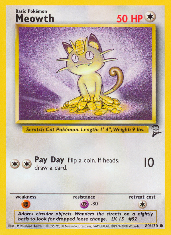 Meowth (80/130) [Base Set 2] | Odin's Place
