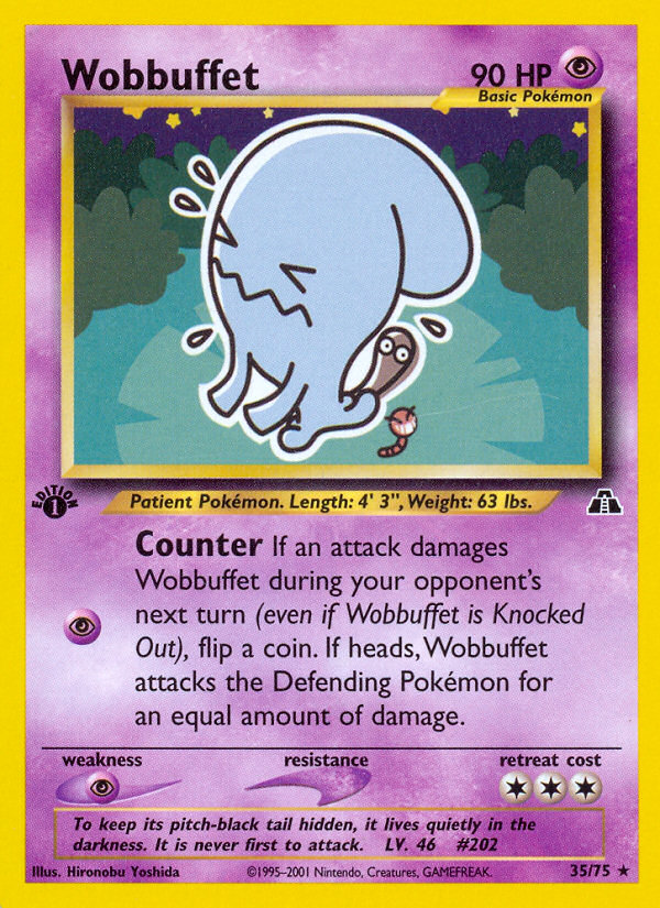 Wobbuffet (35/75) [Neo Discovery 1st Edition] | Odin's Place
