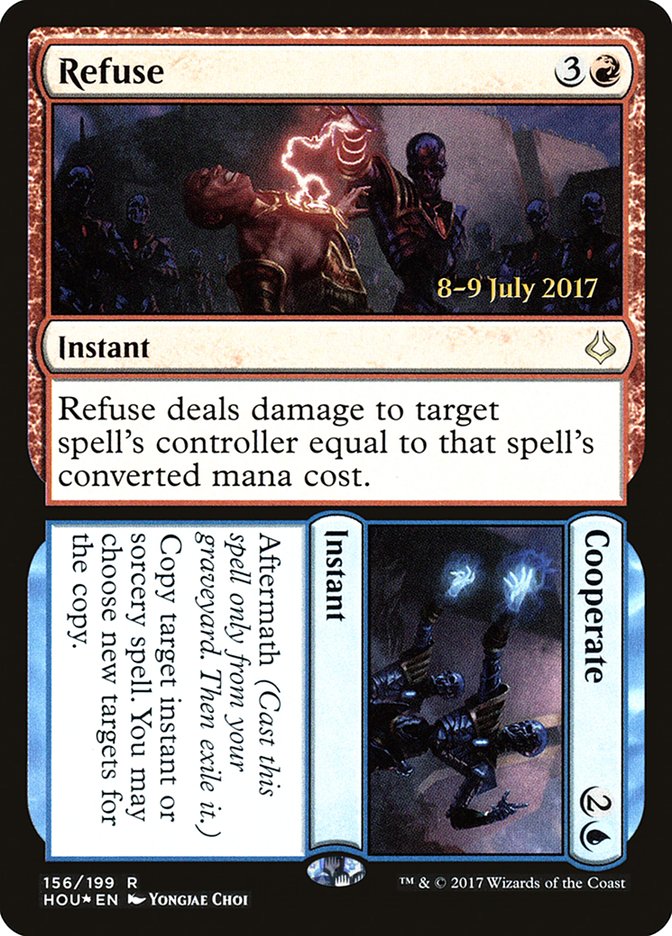 Refuse // Cooperate (156) [Hour of Devastation Prerelease Promos] | Odin's Place