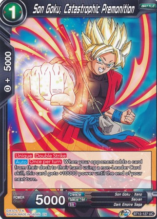 Son Goku, Catastrophic Premonition (BT12-127) [Vicious Rejuvenation] | Odin's Place