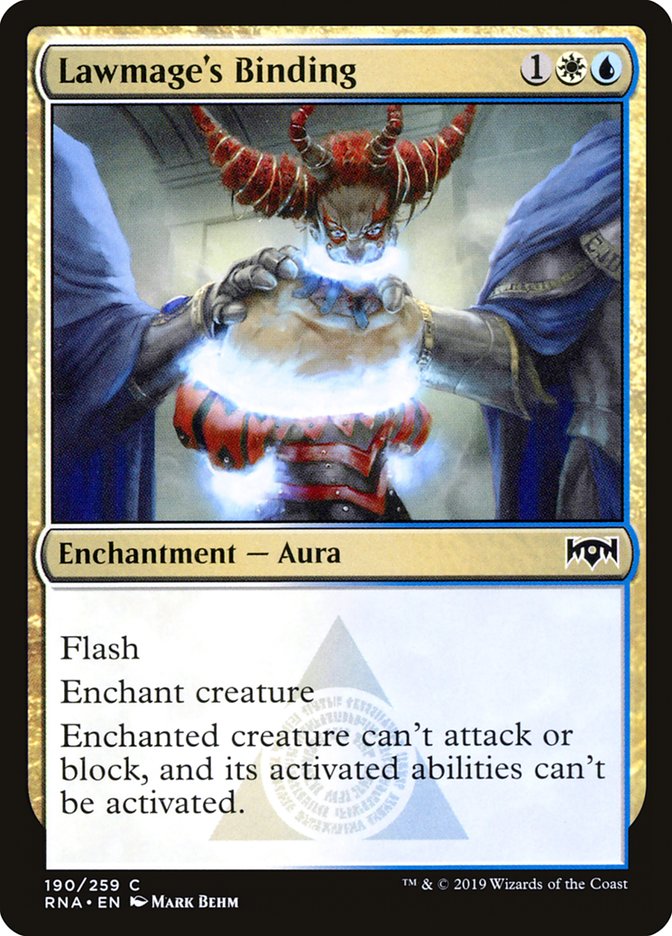 Lawmage's Binding (190) [Ravnica Allegiance] | Odin's Place