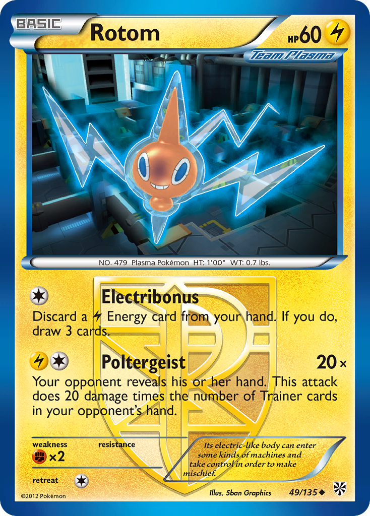 Rotom (49/135) [Black & White: Plasma Storm] | Odin's Place