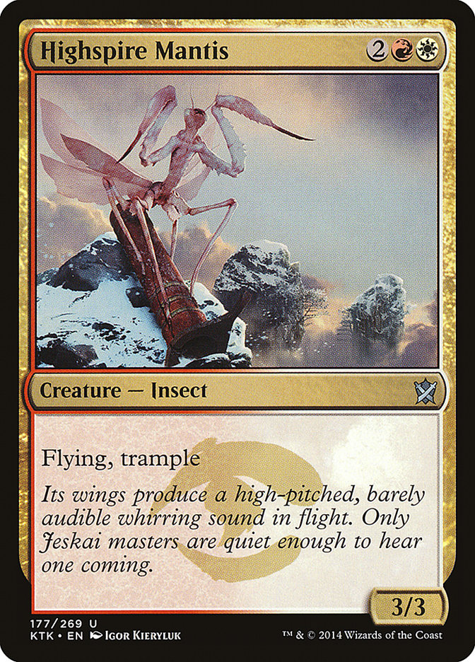 Highspire Mantis (177) [Khans of Tarkir] | Odin's Place