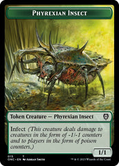 Phyrexian Wurm // Phyrexian Insect Double-Sided Token [Phyrexia: All Will Be One Commander Tokens] | Odin's Place