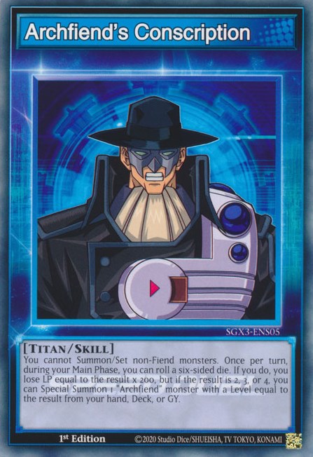 Archfiend's Conscription [SGX3-ENS05] Common | Odin's Place