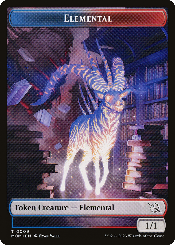 Elemental (09) // Dinosaur Double-Sided Token [March of the Machine Tokens] | Odin's Place