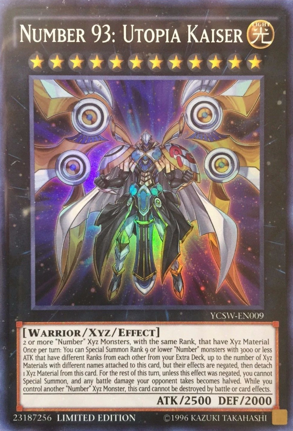 Number 93: Utopia Kaiser [YCSW-EN009] Super Rare | Odin's Place