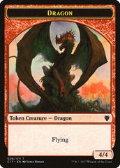 Cat Dragon // Dragon (006) Double-Sided Token [Commander 2017 Tokens] | Odin's Place