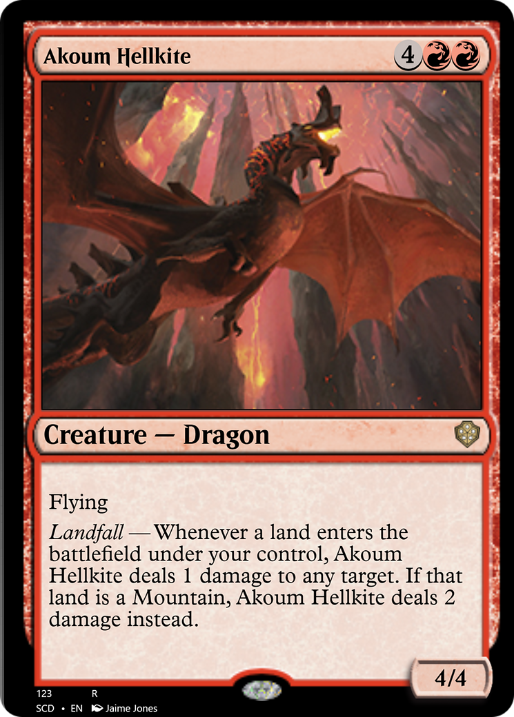 Akoum Hellkite [Starter Commander Decks] | Odin's Place