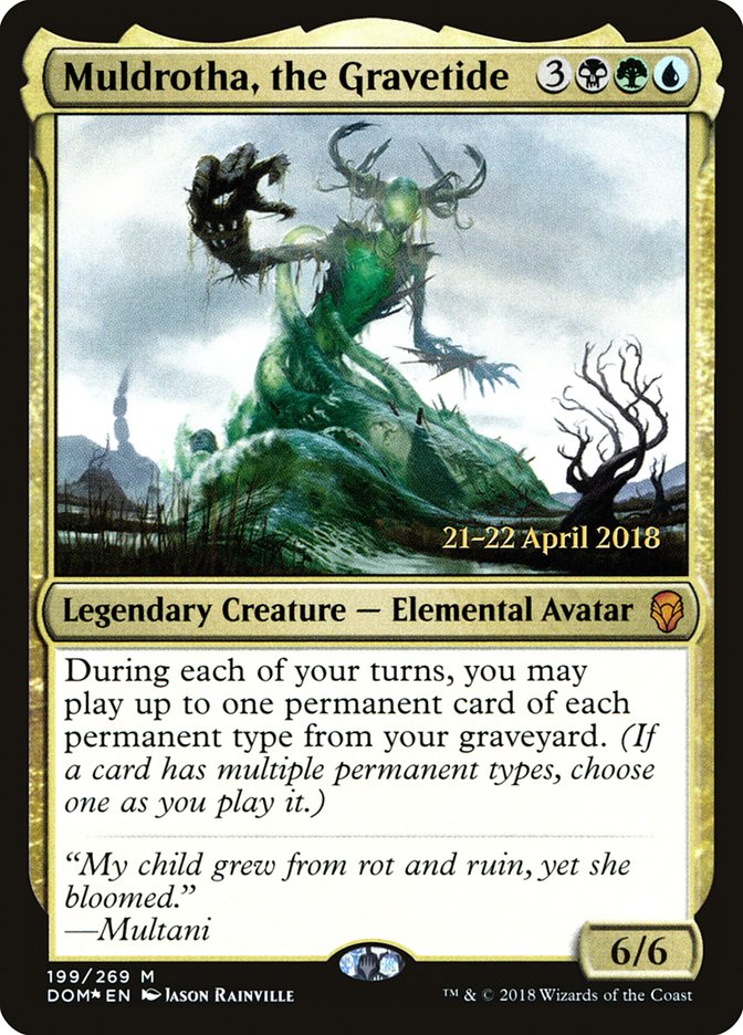 Muldrotha, the Gravetide (199) [Dominaria Prerelease Promos] | Odin's Place