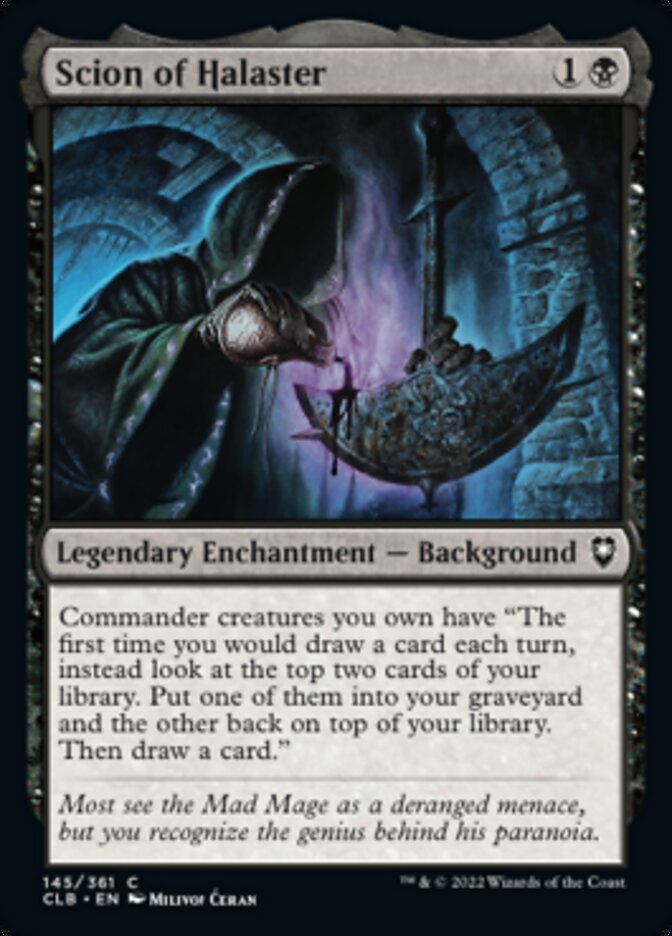 Scion of Halaster [Commander Legends: Battle for Baldur's Gate] | Odin's Place