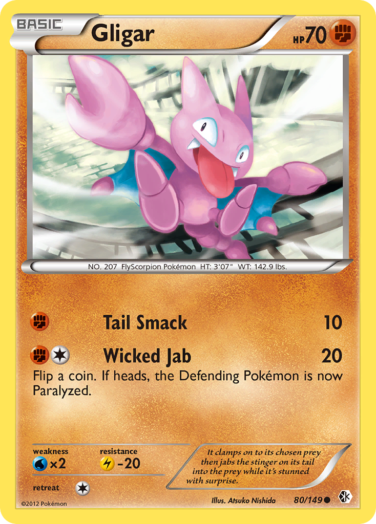 Gligar (80/149) [Black & White: Boundaries Crossed] | Odin's Place