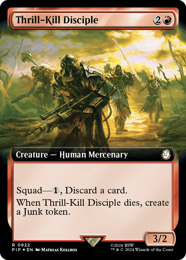 Thrill-Kill Disciple (Extended Art) (Surge Foil) [Fallout] | Odin's Place