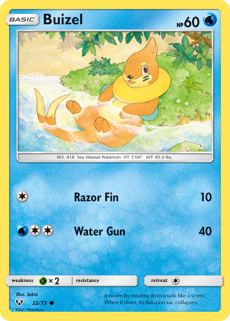 Buizel (22/73) [Sun & Moon: Shining Legends] | Odin's Place