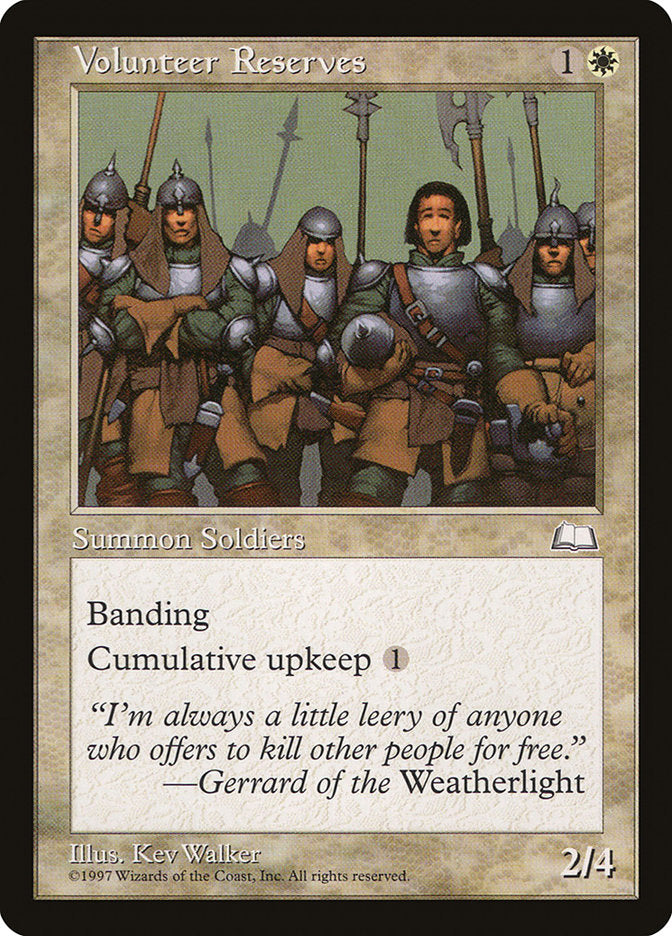 Volunteer Reserves (29) [Weatherlight] | Odin's Place