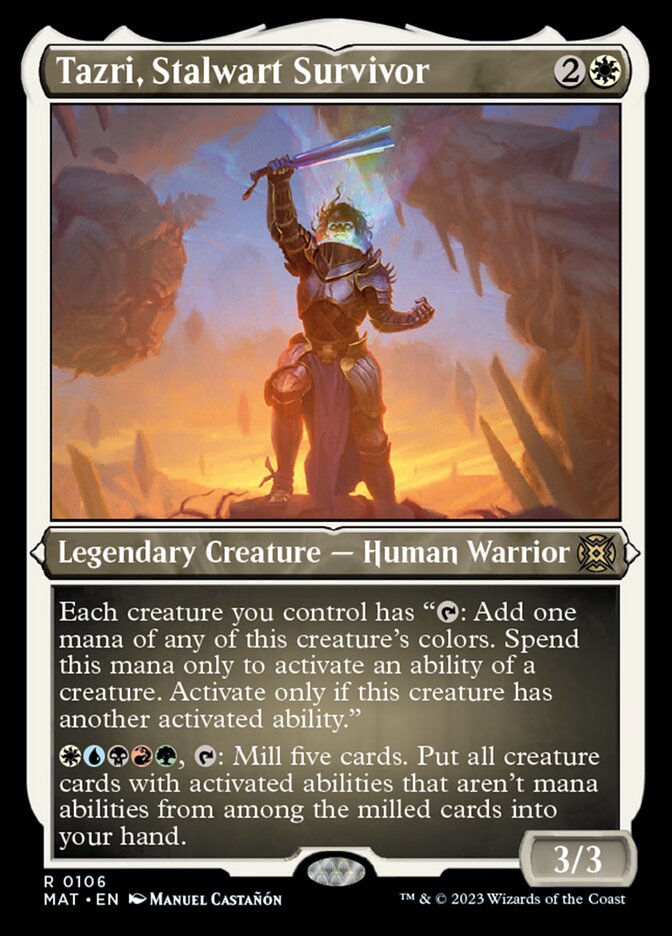 Tazri, Stalwart Survivor (Foil Etched) [March of the Machine: The Aftermath] | Odin's Place
