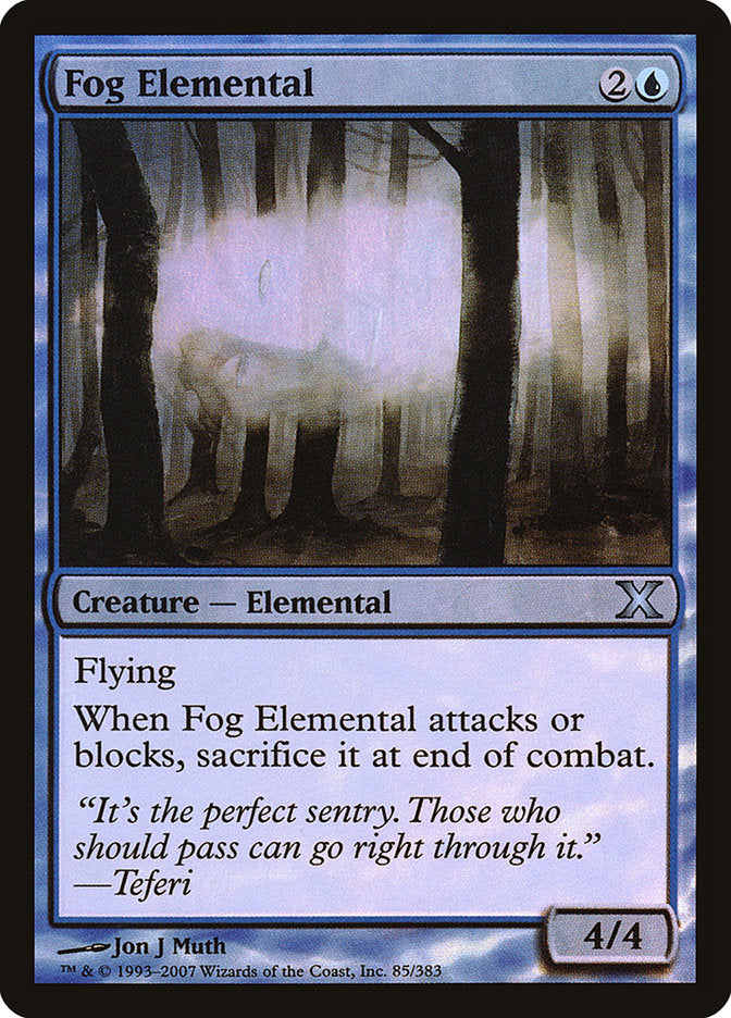 Fog Elemental (Premium Foil) [Tenth Edition] | Odin's Place