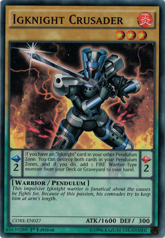 Igknight Crusader [CORE-EN027] Super Rare | Odin's Place