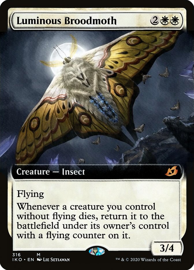 Luminous Broodmoth (Extended Art) (316) [Ikoria: Lair of Behemoths] | Odin's Place