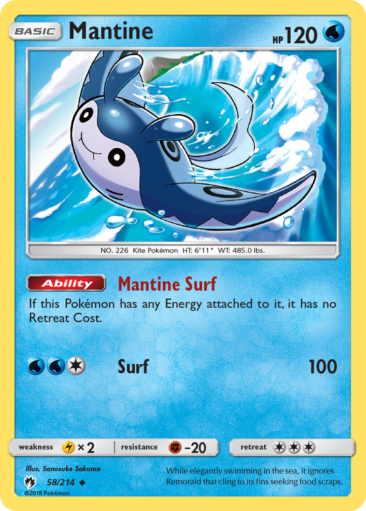 Mantine (58/214) [Sun & Moon: Lost Thunder] | Odin's Place