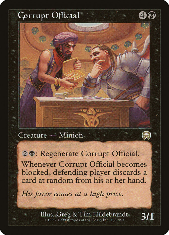 Corrupt Official (128) [Mercadian Masques] | Odin's Place