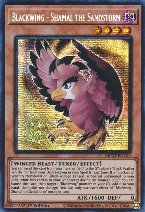 Blackwing - Shamal the Sandstorm [MP23-EN153] Prismatic Secret Rare | Odin's Place